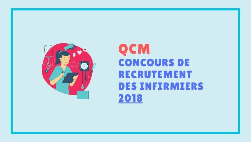 QCM concours de recrutement des infirmiers 2018