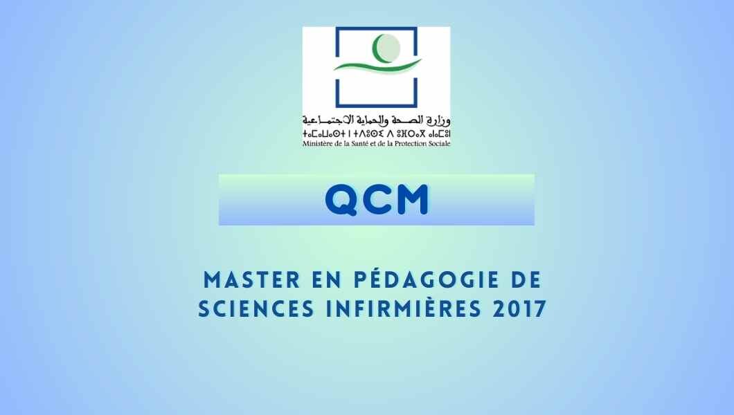 60 QCM master en pédagogie de sciences infirmières 2017