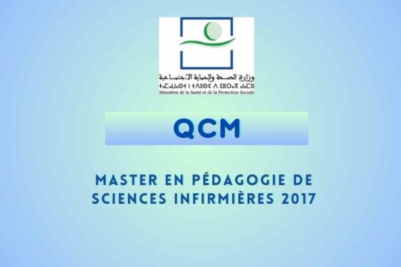 60 QCM master en pédagogie de sciences infirmières 2017