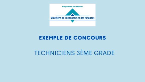 QCM Techniciens 3ème grade concours de finance